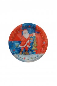 Natale Party Rosso Babbo Natale Piatti in carta 10pzx23cm