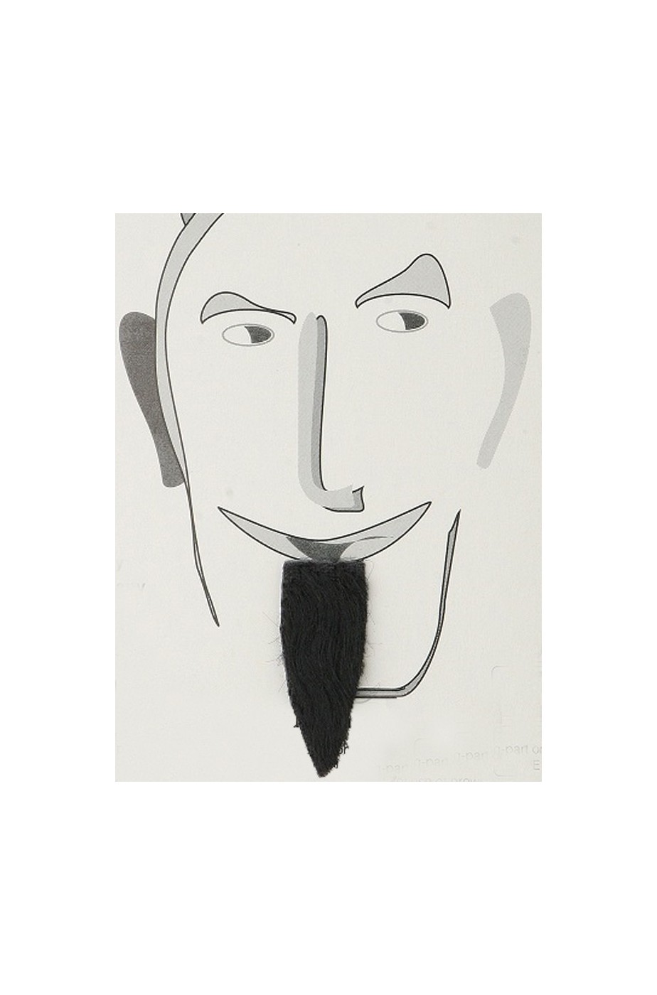Barba finta a pizzetto mosca moschettiere nero Jockey Barba finta a pizzetto mosca moschettiere nero Jockey