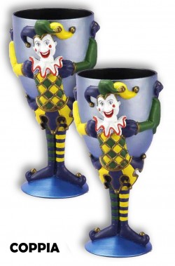 Bicchiere Calice in plastica con Joker