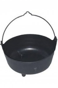 Calderone strega 36cm. Perfetto per arredi Halloween anche appeso!