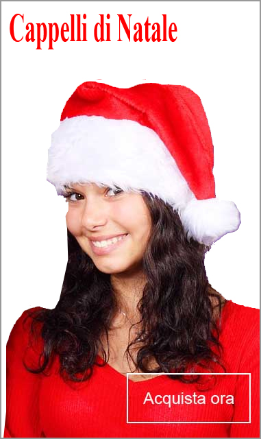 la foto mostra un cappello da Babbo Natale in vendita online
