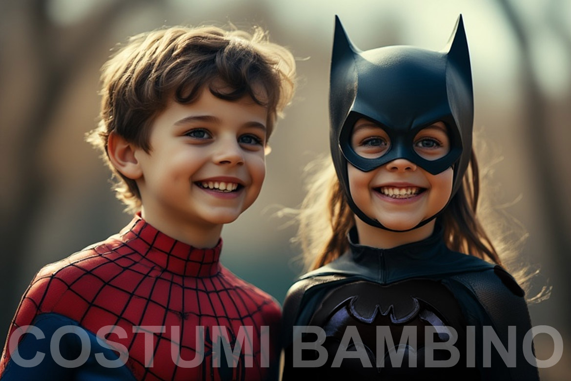 la foto mostra due costumi di carnevale per bambini