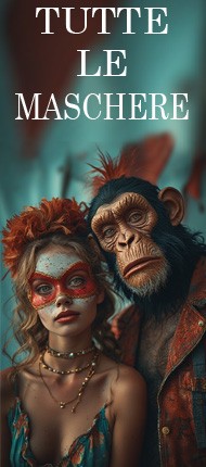 L'immagine mostra alcune maschere di carnevale